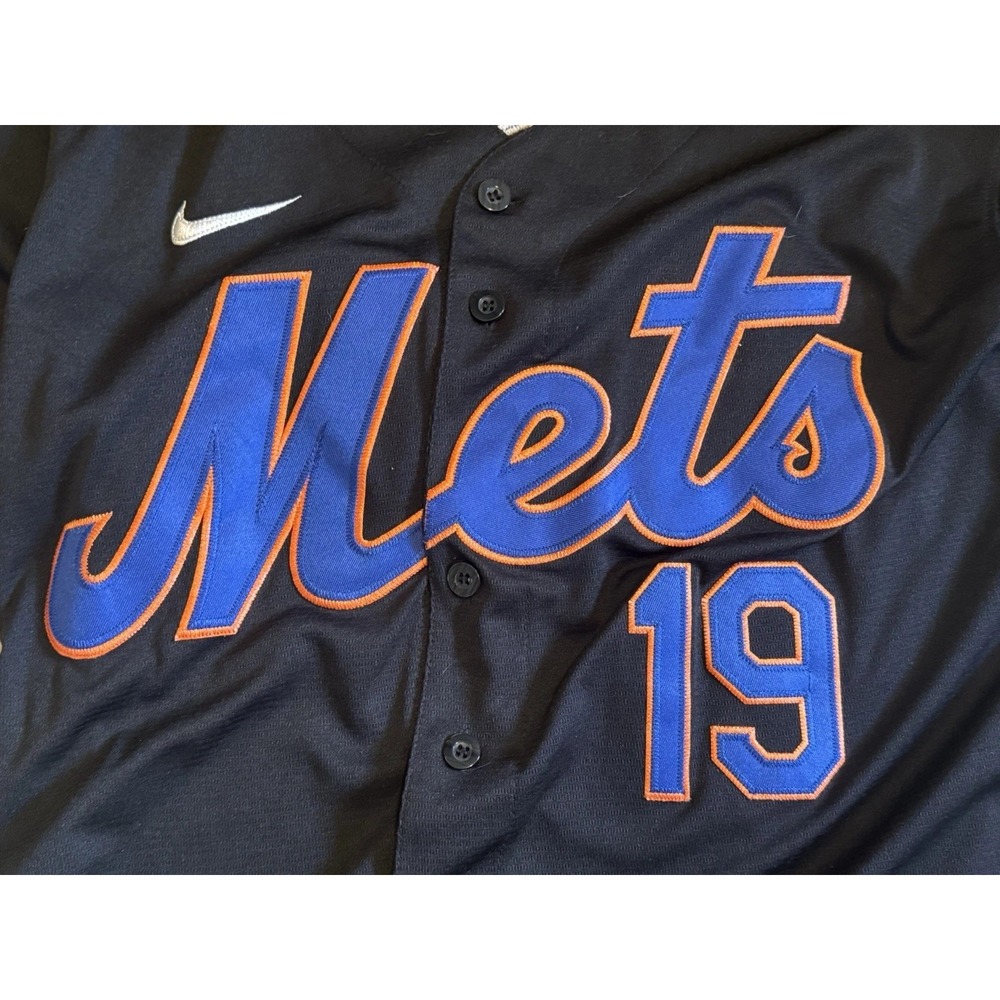 New York Mets Bo Bichette #19 Jersey Black Size XL Extra Large - Picture 2 of 7